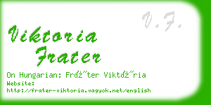 viktoria frater business card